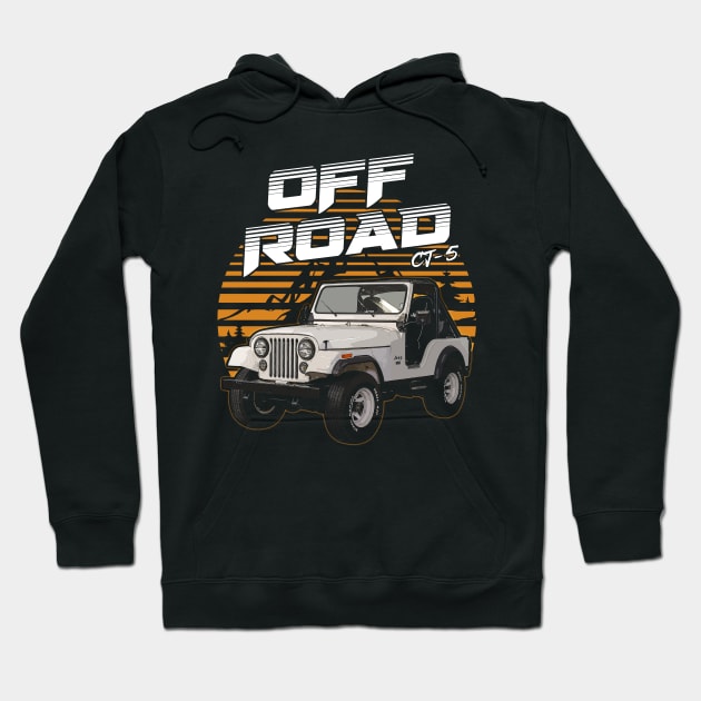 CJ-5 jeep car offroad name Hoodie by Madisen Harvey